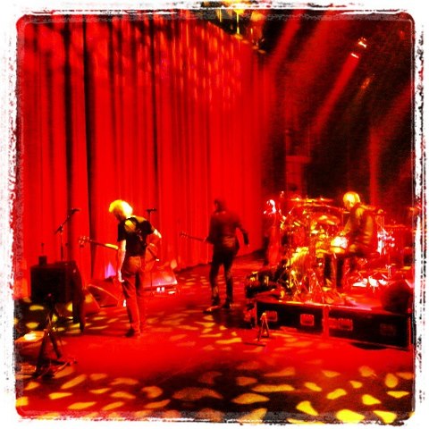 Golden Earring backstage picture just before second part March 19, 2013 Zaandam - Zaantheater
